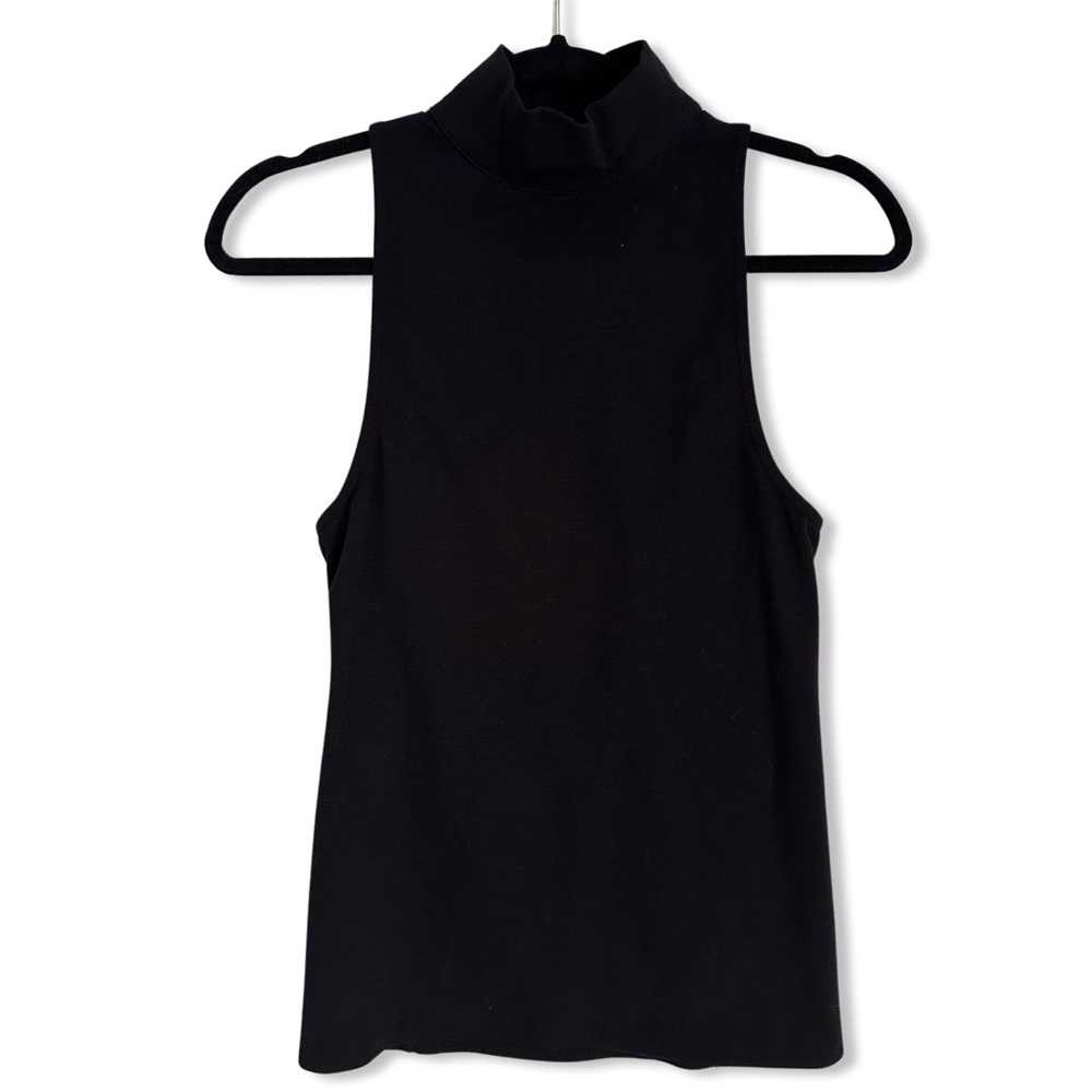 NWT Free People turtle neck tank with back cutouts